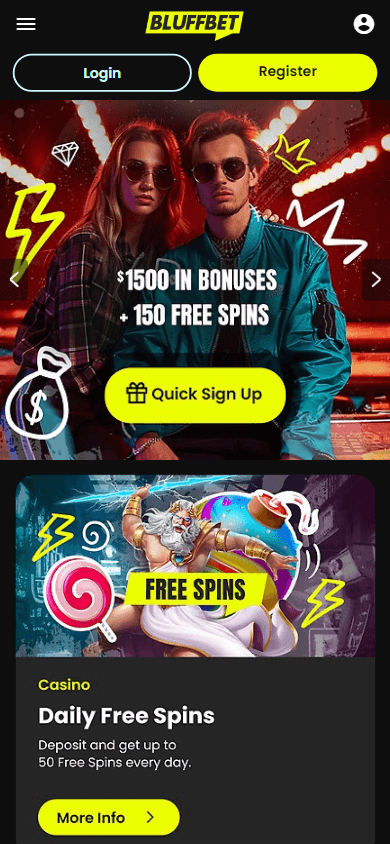 Bluffbet Casino Mobile