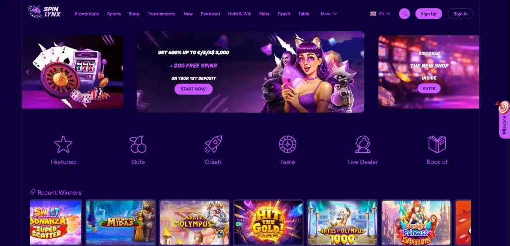 Spin Lynx Casino